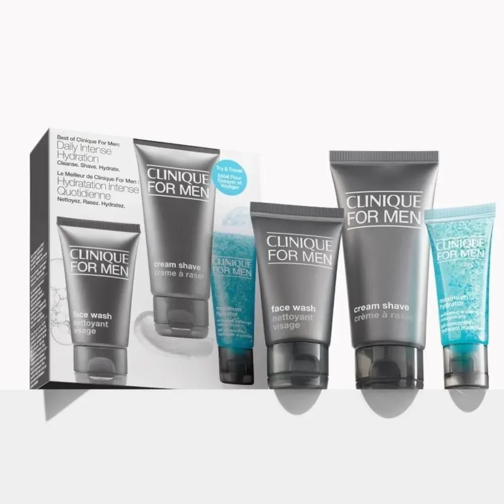 Clinique For Men Skincare Set - Gray and Blue